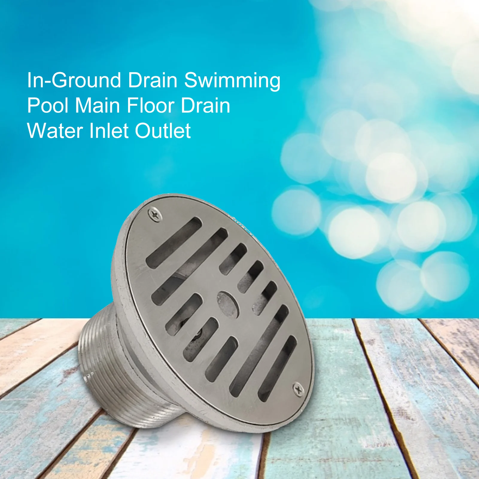 

Swimming Pool Round Stainless Steel Main Floor Drain Water Inlet Outlet Pool Wall Overflow Stainless Steel Floor Drain