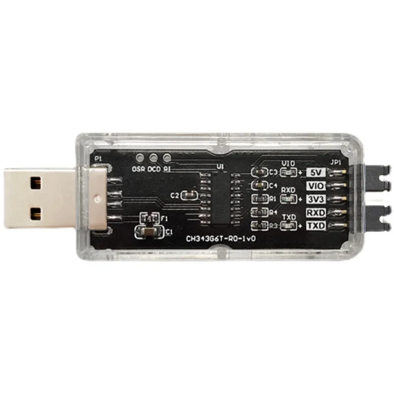 

Ch343g6t module upgrade USB to TTL serial port converter 1.8V independent IO drive free 6m baud rate