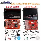 Онлайн V2.80 2021 ЕС красный V5.017 OBD2 менеджер Тюнинг светодиодный V7.020 4 светодиодный V2 5,017 BDM Рамка V2.25 ECU Программатор