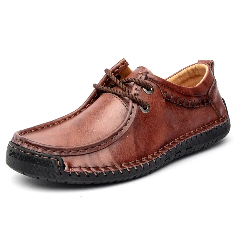 

sapatosinformales hot casual zapatos causal man new black shoe leather shoes for leisure fashion casuales para breathable