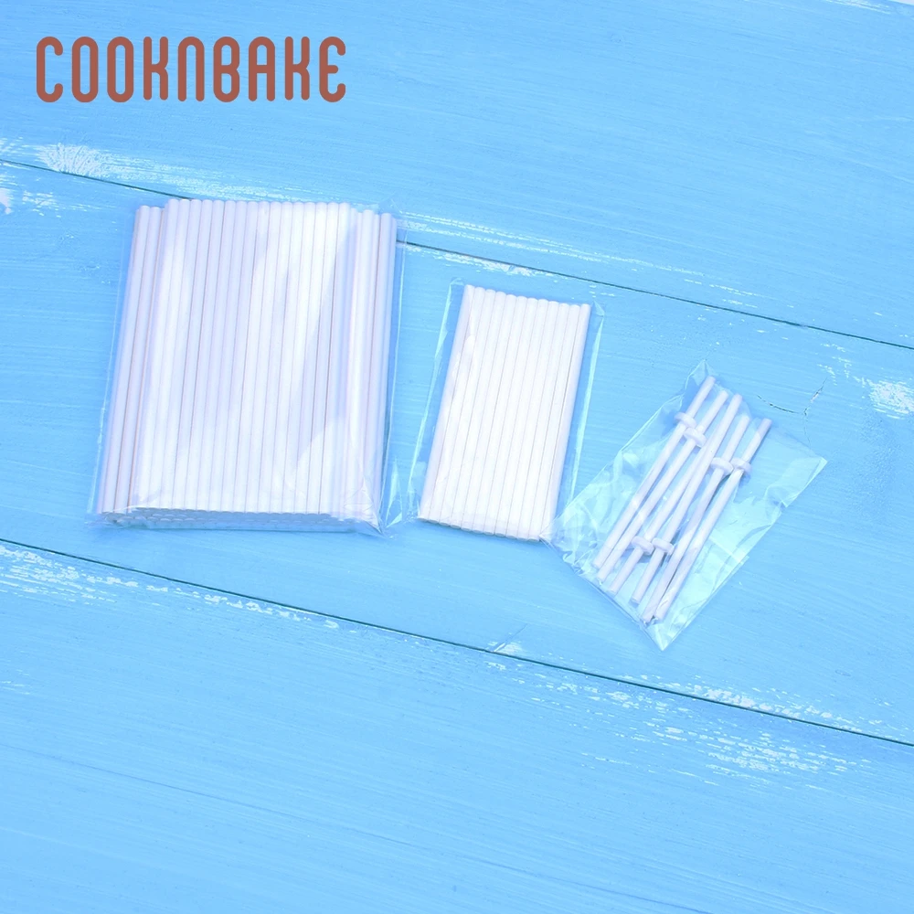 Пластиковые палочки для леденцов COOKNBAKE 100 шт. бумажная палочка конфет поп