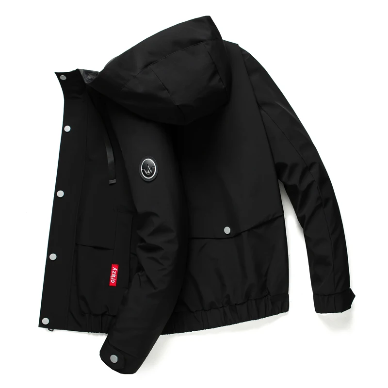 Куртка мужская водонепроницаемая дышащий дождевик с капюшоном повседневная