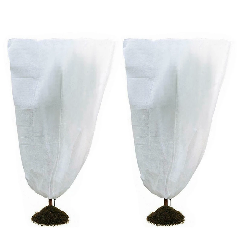 

2Pcs Frost Plant Tree Protection Bags Winter Cover Plants Garden Shrubs Pouch