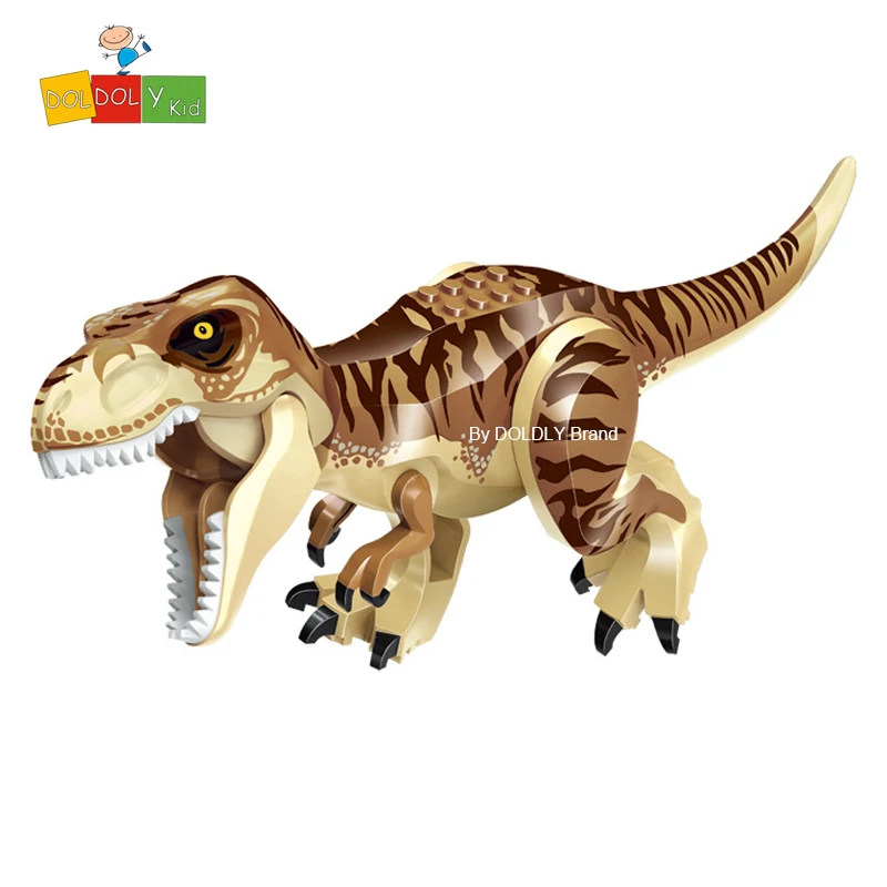 

DOLDOLY Jurassic 2 Building Blocks World Dinosaurs Figures Bricks Assemble Kids Toys Tyrannosaurus Rex Indominus Boy Gift