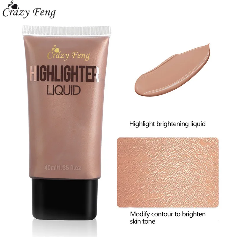 Gold Face Makeup Brightener Highlighter Liquid Glow Illuminator Contour Shimmer Make up Basic Cosmetics |