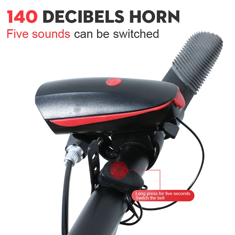 Светильник для велосипеда с супер громким звуковым сигналом 120 дБ