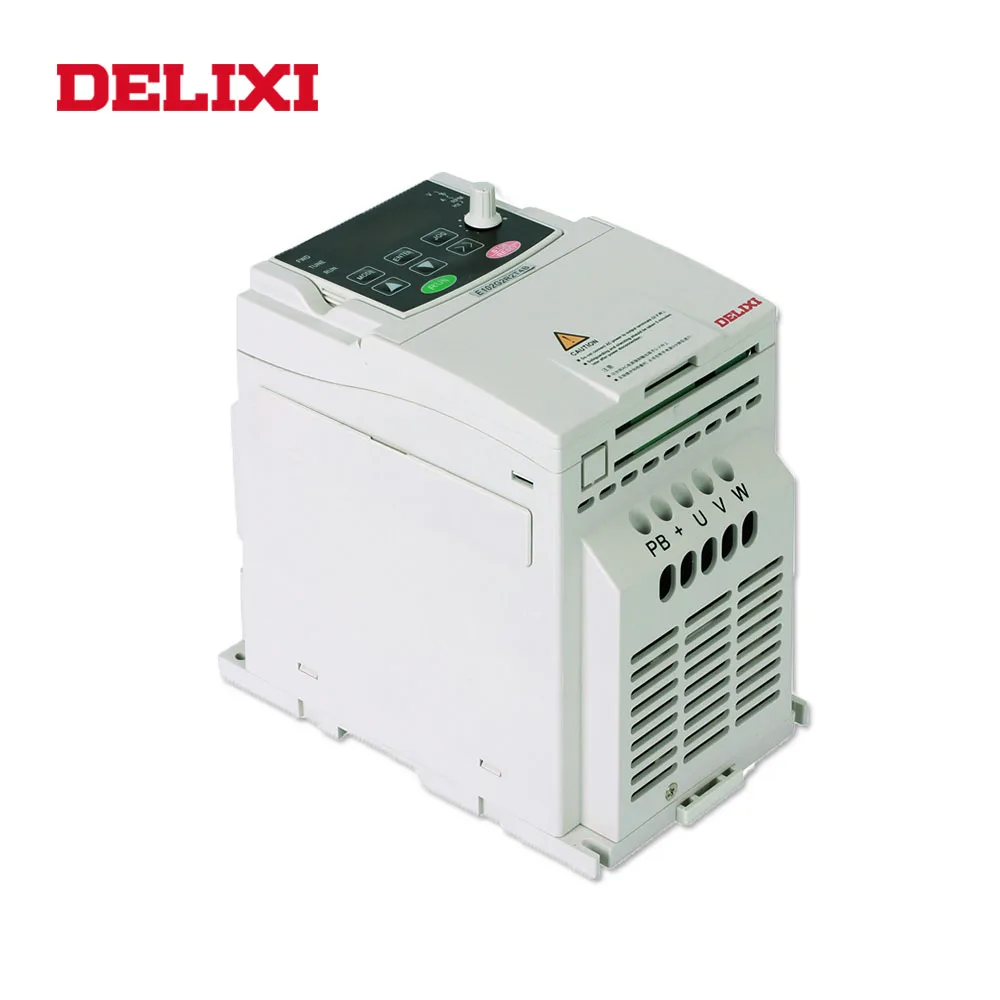 DELIXI AC 380V 1.5KW 3-фазный вход и тройной выходной преобразователь частоты для