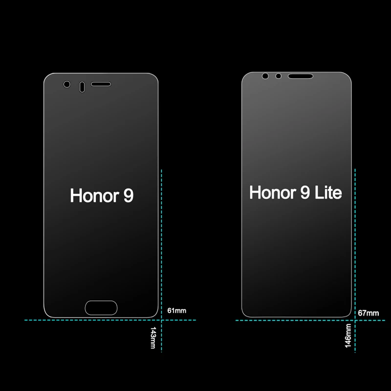 2Pcs Glass for Huawei Honor 10 9 Lite Screen Protector on 9X Pro Protective Tempered Light | Мобильные телефоны и