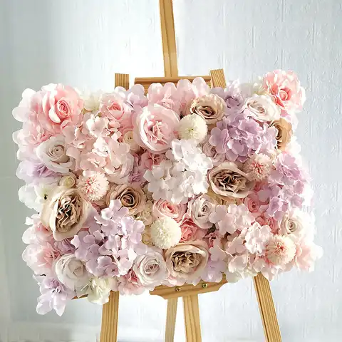 Шелковые розы 3D фон стены свадебное украшение Искусственные цветы Настенная панель для домашнего декора фоны детский душ