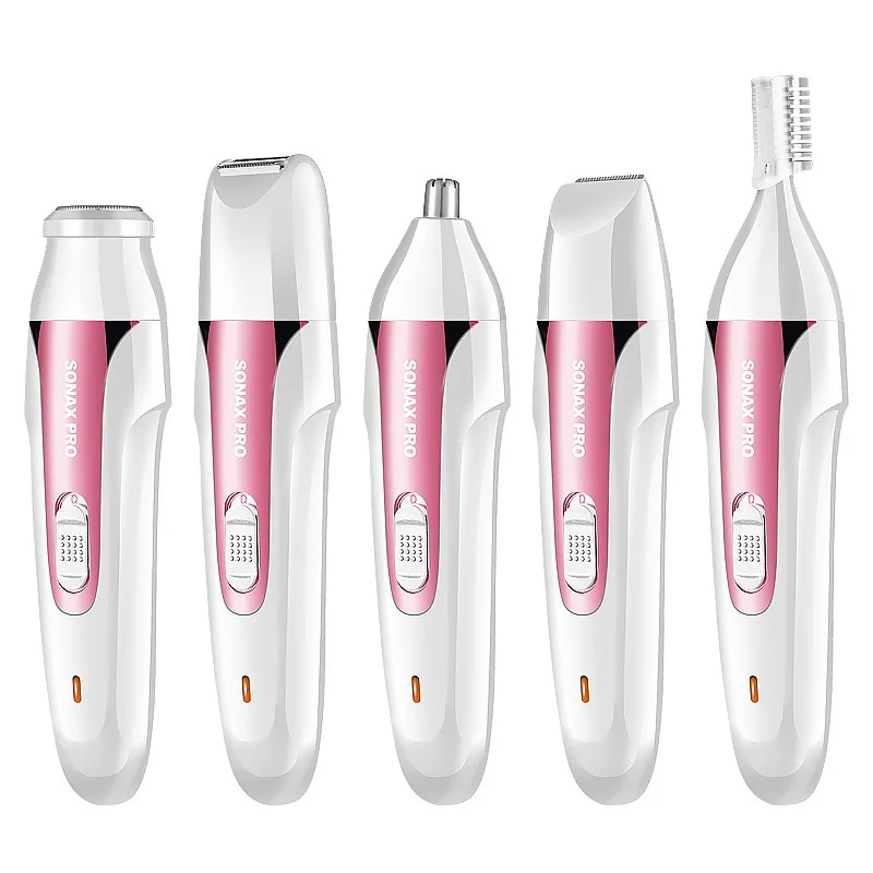 

5in1 waterproof epilator women shaver female rechargeable face shaving machine kit lady trimmer leg depilation body epilation