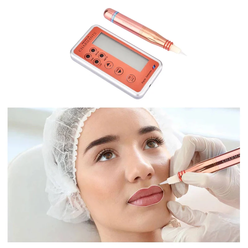 Dermografo Charmant 2 с 50 шт. иглы Digita Professional Micro pigmenacao Charmant Agulhas mts ручка набор легко нажать
