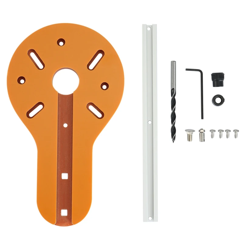 

Circle Cutting Jig for Electric Wood Router Hand Trimmer Woodworking Trimming Milling Circle Groove Accessories Tool