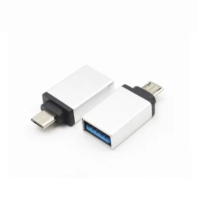 50 шт./лот Micro USB OTG адаптер с цепочкой для ключей "папа" в 3 0 Женский конвертер