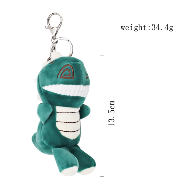 

1 Piece Fashion Lovely Tyrannosaurus Plush Doll Key Ring Toys Woman Bag Charms Trinket Dinosaur Toy Keychain Child Party Gift