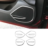 stainless steel car door speaker audio horn frame cover trim car styling accessories 8 pcs for buick regal 2017 2018 2019