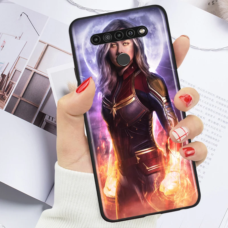 

Captain Women Marvel For LG K92 K42 K22 K71 K61 K51S K41S K30 K20 2019 Q60 V60 V50 S V40 V30 G8S G8 X ThinQ Phone Case