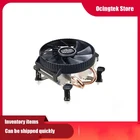 Кулер Master V200 TDP95W с 2 тепловыми трубками, кулер для ЦП 90 мм, тихий охлаждающий вентилятор для Intel 775 1155 1156 1151 M-ATX, радиатор для ПК