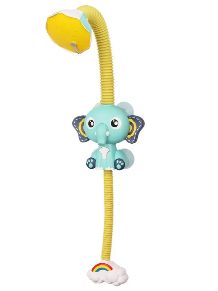 

Baby Bath Toys Electric Elephent Animal Sucker Electric Shower Rain Head Electric Water Spray Toy For Swimming Bathroom Baby Toy