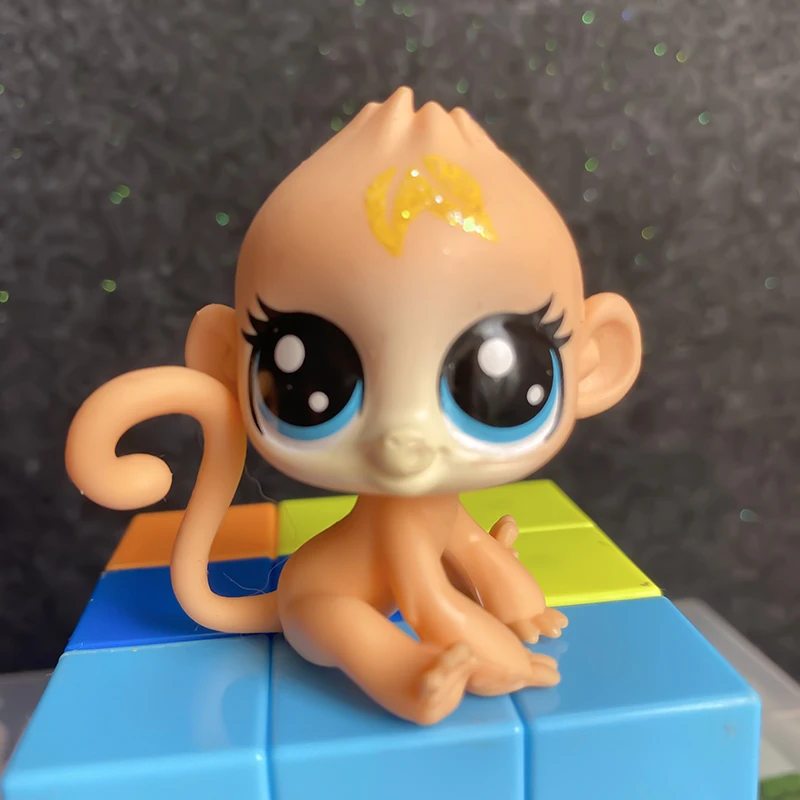 Коллекционная Фигурка Lps Pet Shop для собак желтая обезьяна белка милые игрушки