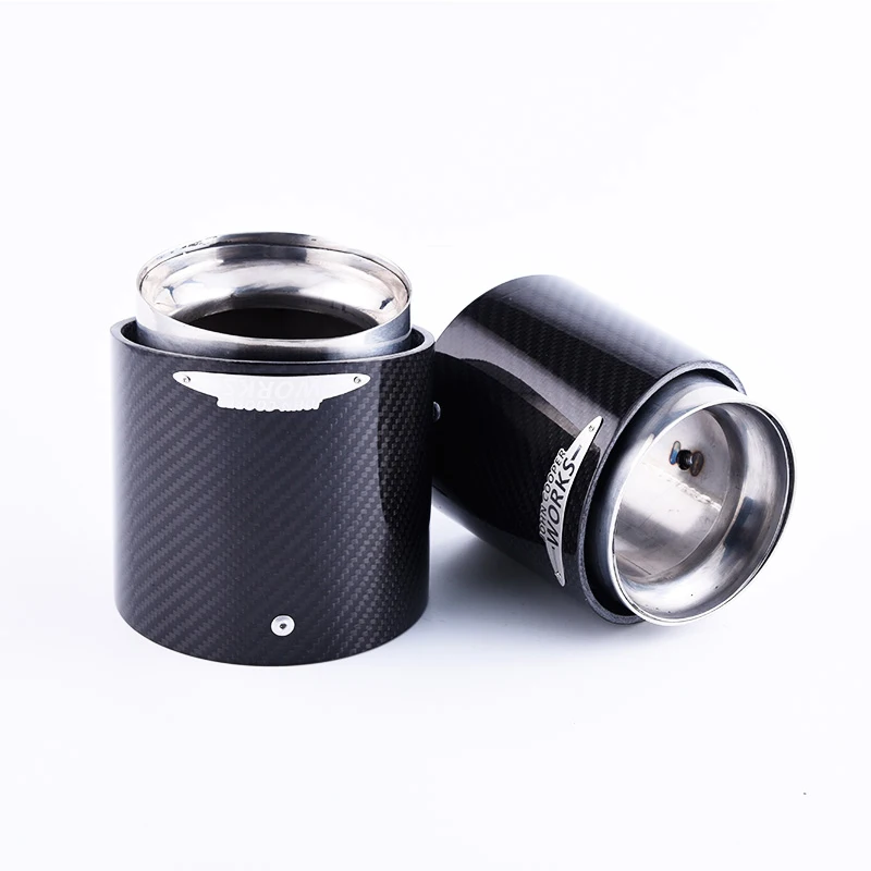 

Auto Exhaust Muffler Tip Carbon fiber Modification accessories For MINI COOPER F54 F56 F57 F60 R55 R56 R57 R60 R61 Car styling