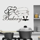 Выпечка шеф-повара шляпа и одежда ажурная Настенная Наклейка виниловая Съемная домашний декор выдалбливают водостойкая наклейка для кухни