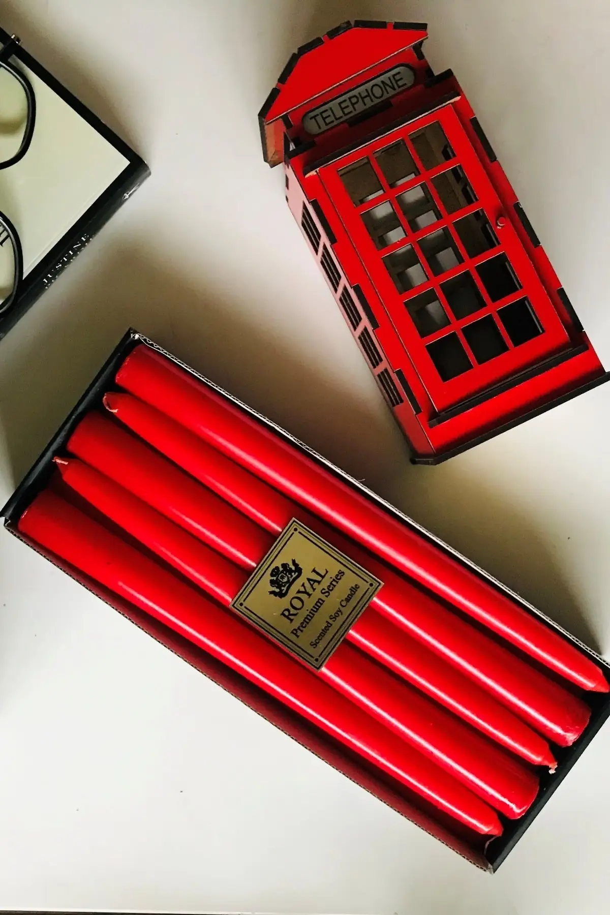 Красный подсвечник свечи 10 шт. романтическое украшение для стола в ресторане