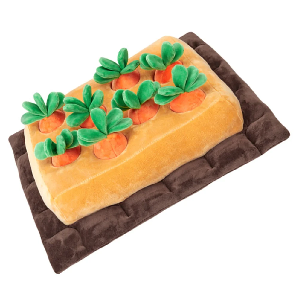 

Pet Sniffle Mat Creative Assembling Carrot Land Training Mat Dog Plaything