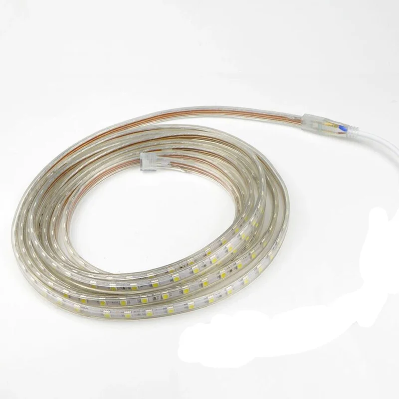 

LED Strip AC220V 240V 60LEDs/m Flexible LED Strip Lamp RGBP Warm/Cool White 1-30m For Garden Kitchen cabinets Tape lighting