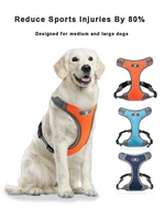 pet dog harness chest leash large breeds dogs adjustable collar big dog harness detachable breast band for pitbull labrador vest