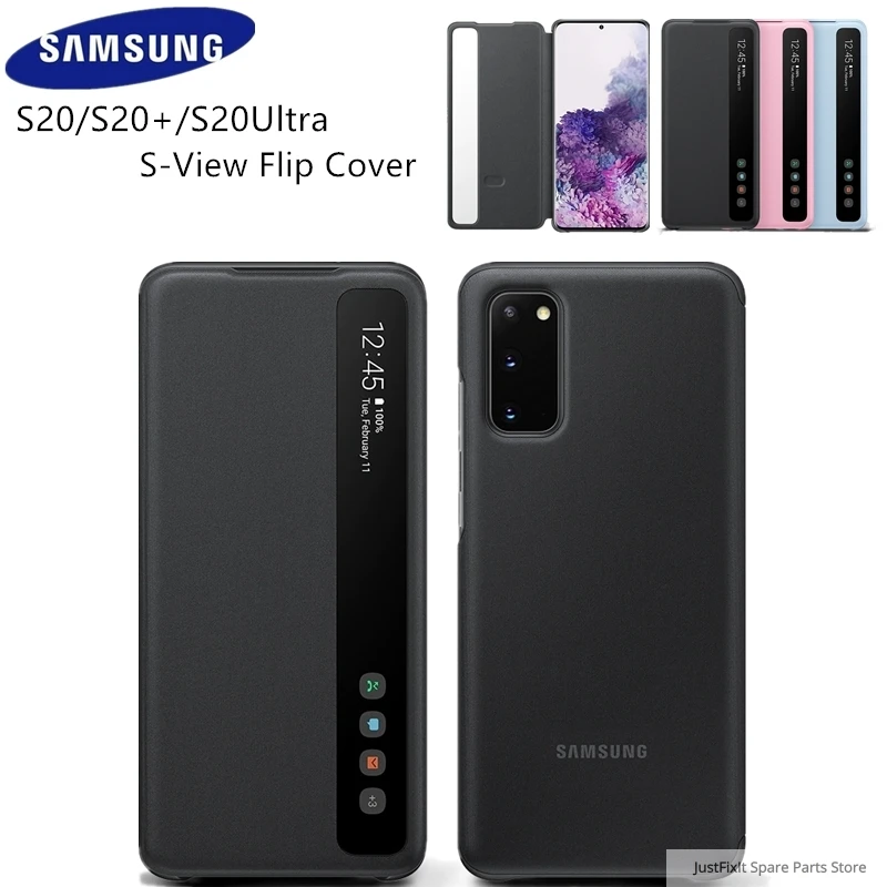 

SAMSUNG оригинальный чехол для телефона вертикальный зеркальный флип-чехол EF-ZG980 для Samsung Galaxy S20 S20Plus S20 Ultra S20 + 5G S-View