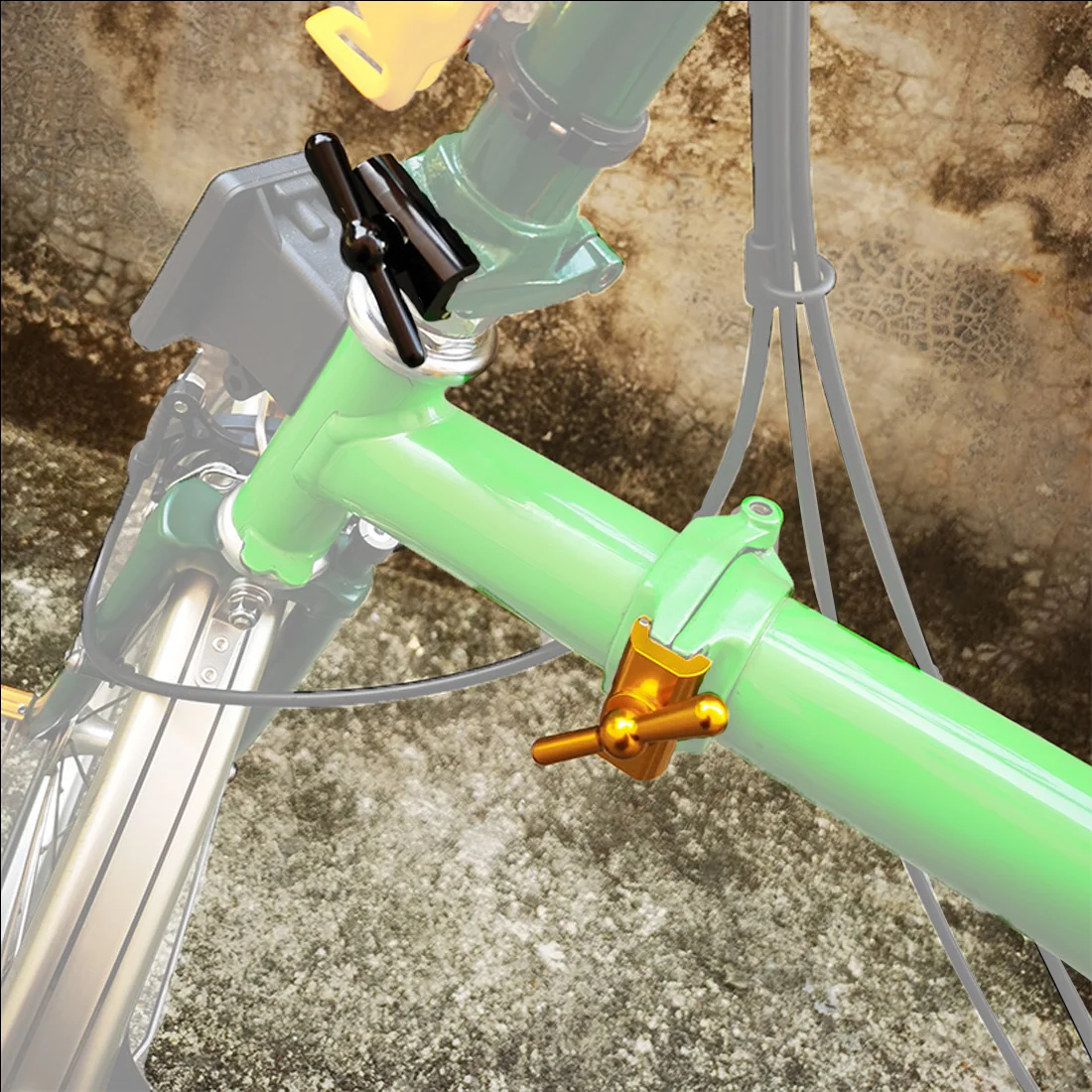 Шарнирная Зажимная пластина магнитная C-пряжка для Бромптона складная