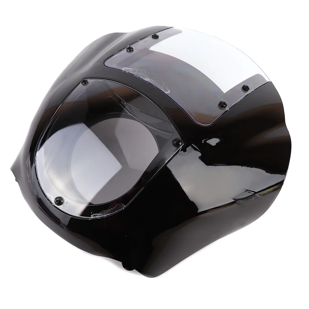 Яркий черный прозрачный лобовое стекло Racer Стиль Drag Racing Viper обтекатель экранная