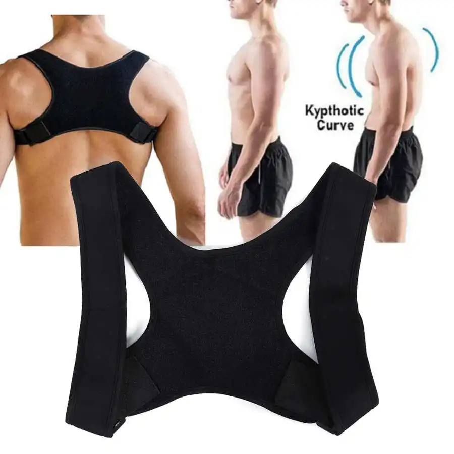 Корректор осанки для мужчин и женщин регулируемый пояс поддержки плеч спины