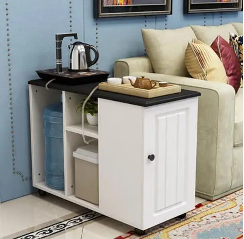 Modern minimalist sofa side cabinet coffee table Nordic light luxury corner several moving rack balcony tea tab | Мебель