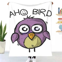aho bird throw blanket sheets on the bed blankets on the sofa decorative lattice bedspreads happy nap for children