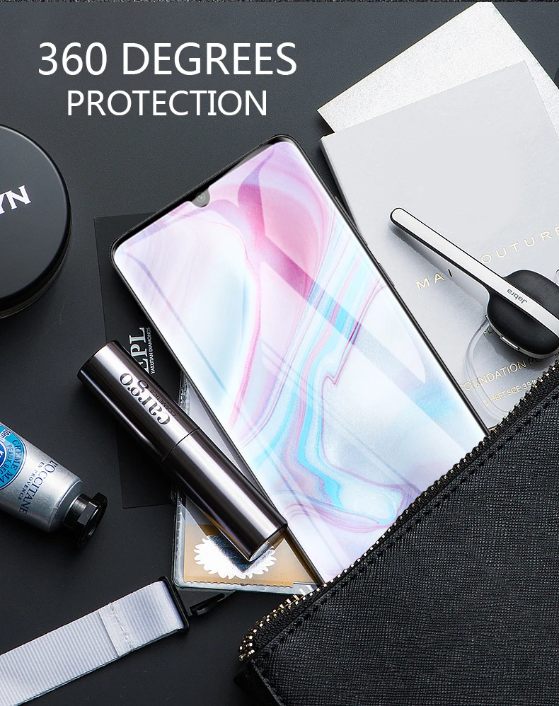 Для Xiaomi mi Note 10 закаленное стекло xio mi cc9 pro защита экрана полное покрытие Передняя пленка черная 2 шт. HD защитное стекло