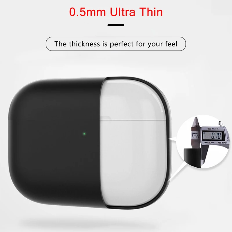 Силиконовый чехол для Apple Airpods Pro Чехол 1:1 Тонкий беспроводные наушники защитный Air