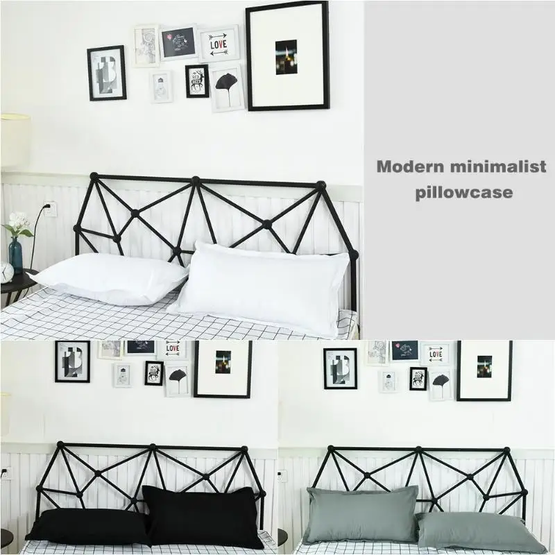 Простой однотонный чехол для подушки мягкий прямоугольный подушки|Наволочка| |