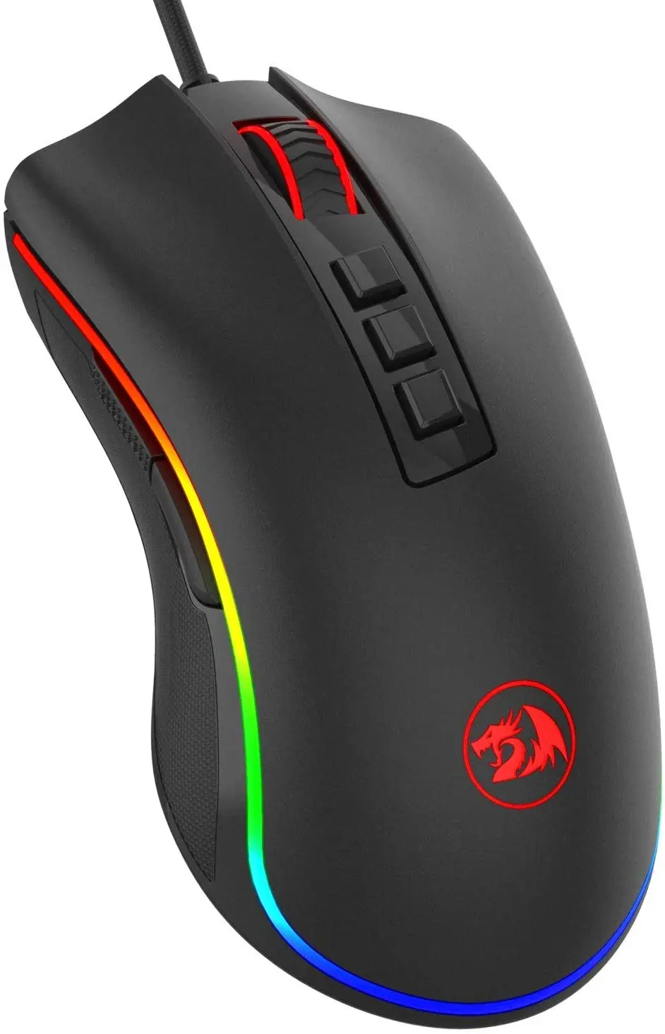 Игровая мышь Redragon M711 Cobra с Цветной подсветкой 16 8 миллиона RGB 10000 DPI регулируемая