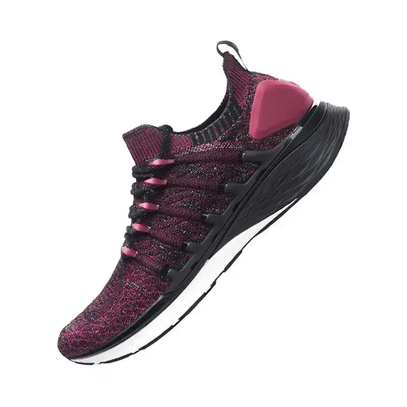 Красный Xiaomi Mijia Sneaker 3 мужские спортивные кроссовки с замком Fishbone, эластичная трикотажная обувь, амортизирующая обувь для фитнеса PK Mijia 2 - Цвет: Красный