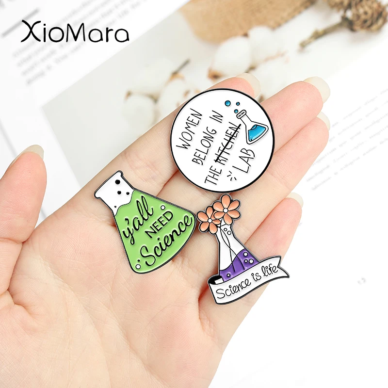 Металлическая брошь с медицинской эмалью значки-химикаты подарочные аксессуары