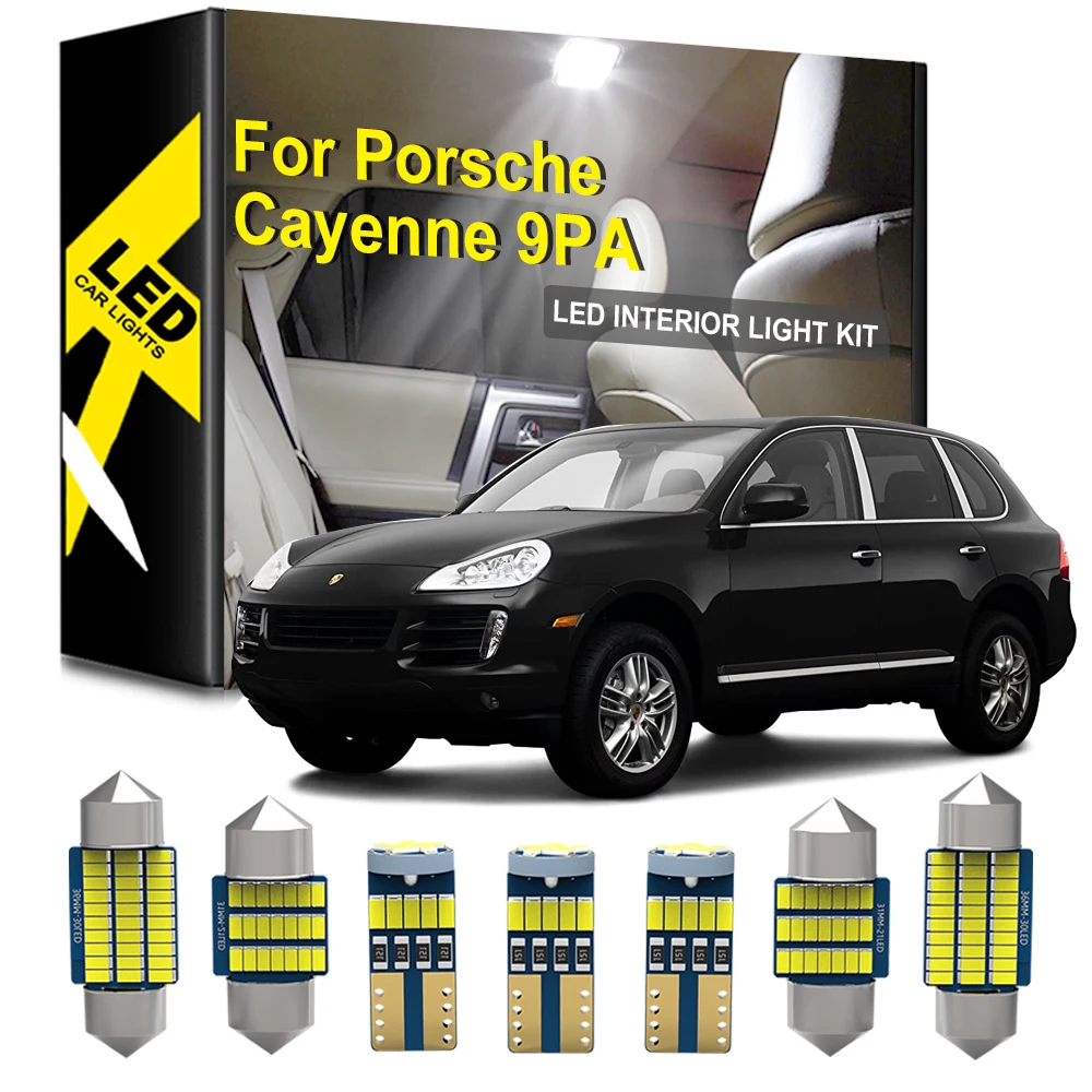

22pcs White Canbus LED Interior Light Kit Package For Porsche Cayenne 9PA 955 957 2003 2004 2005 2006 2007 2008 2009 2010