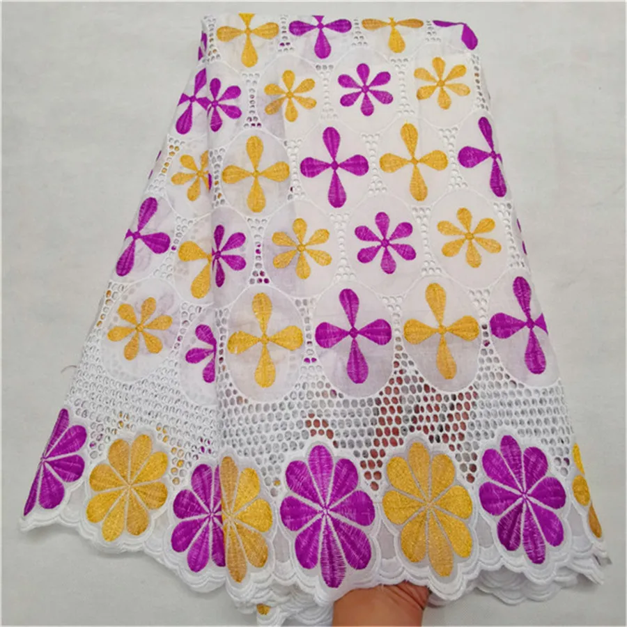 Африканская Хлопковая сухая кружевная ткань высокого качества из Дубая