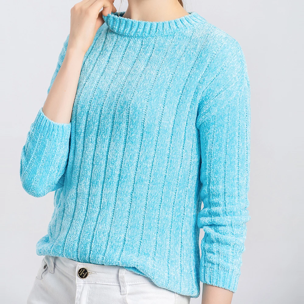 Женский трикотажный свитер повседневные женские топы теплая тонкая одежда из