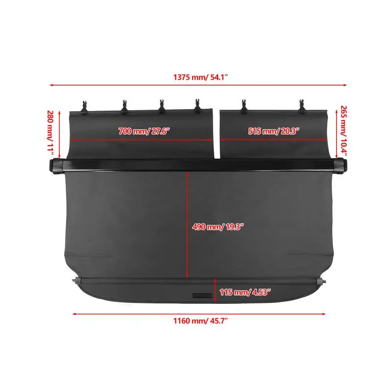 Автомобильный внутренний багажник защитная занавеска выдвижной для Toyota RAV4 2006-2012