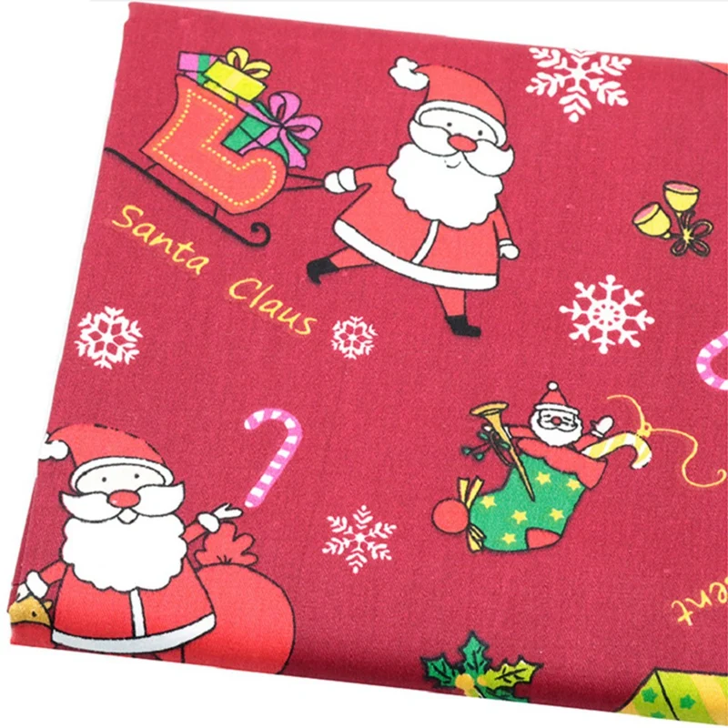 6 PCS Christmas Quilting Fabric Squares 20X20 Inch Print Cotton Patchwork Sewing For DIY Craft Projects | Дом и сад