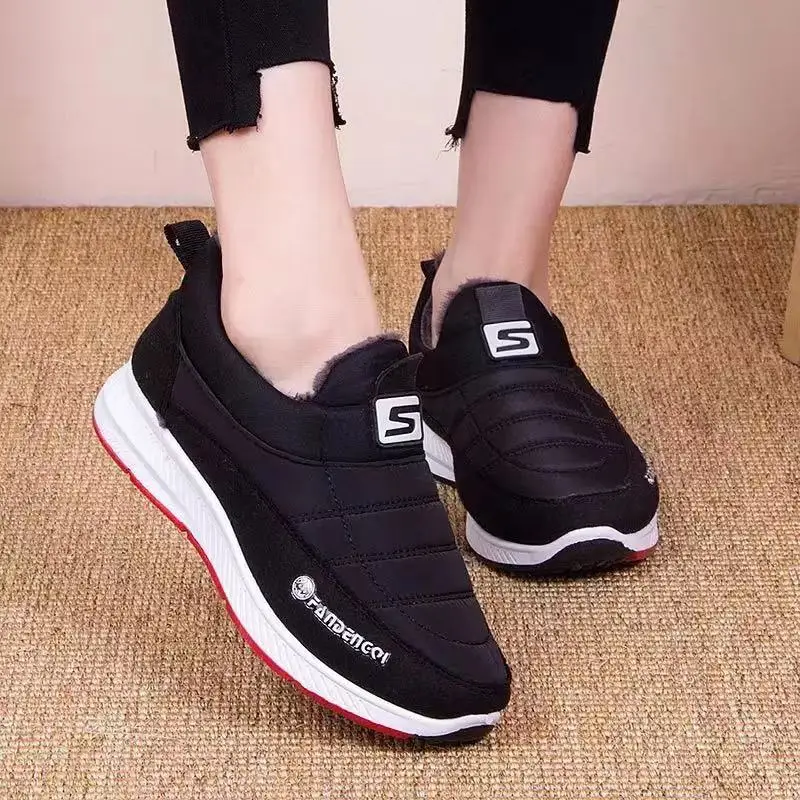 

Зимняя женская спортивная обувь размера плюс; Мягкая и удобная обувь женские кеды; Открытые; Мягкая удобная повседневная модная однотонная ...