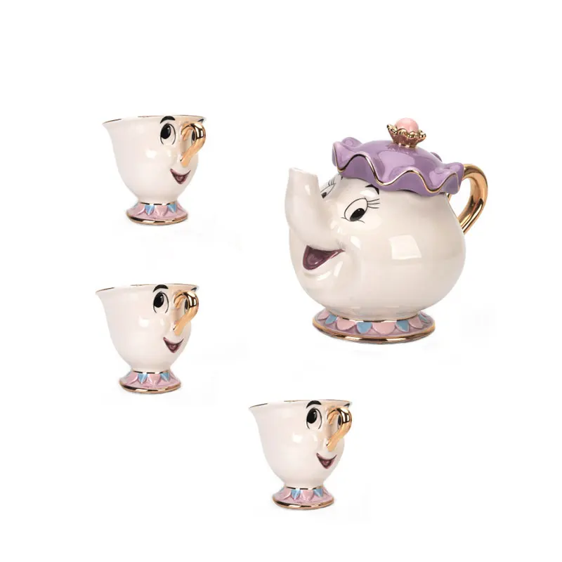 Новинка мультяшный чайный горшок Красавица и Чудовище кружка Mrs Potts чаша для чая