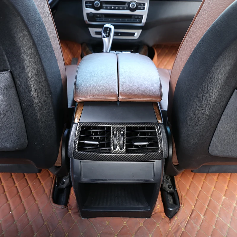

Car Accessories Carbon Fiber ABS Chrome Rear Air Outlet Decorative Frame Cover Trim For BMW X5 E70 & X6 E71 2008-2013