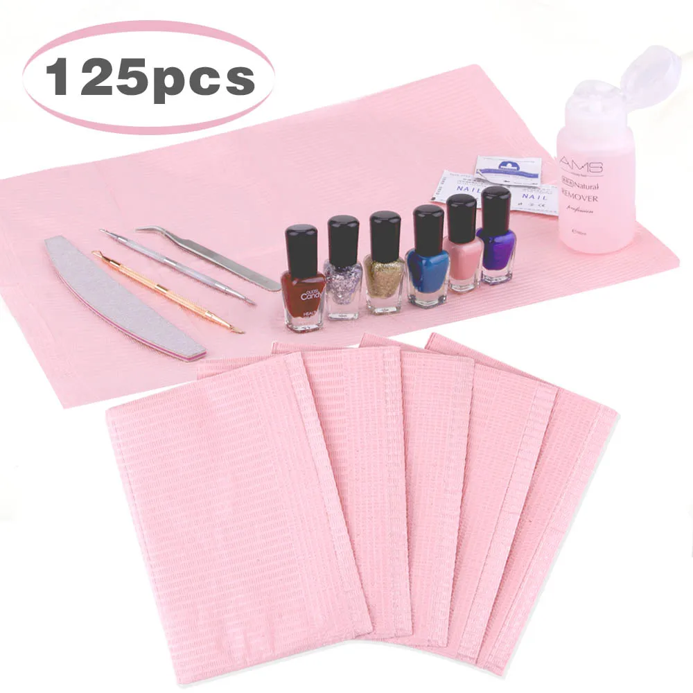 5/125 шт Nail Art Настольный коврик одноразовые чистой колодки Красота для ухода за
